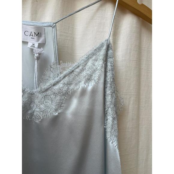 NEW CAMI NYC racer charmeuse cami in glacier - Picture 2 of 3